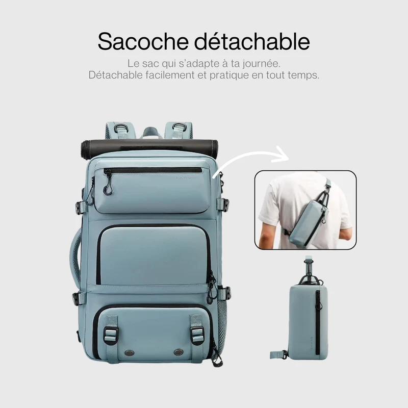 Sac à Dos Imperméable Ordinateur | Poche Antivol Intégrée