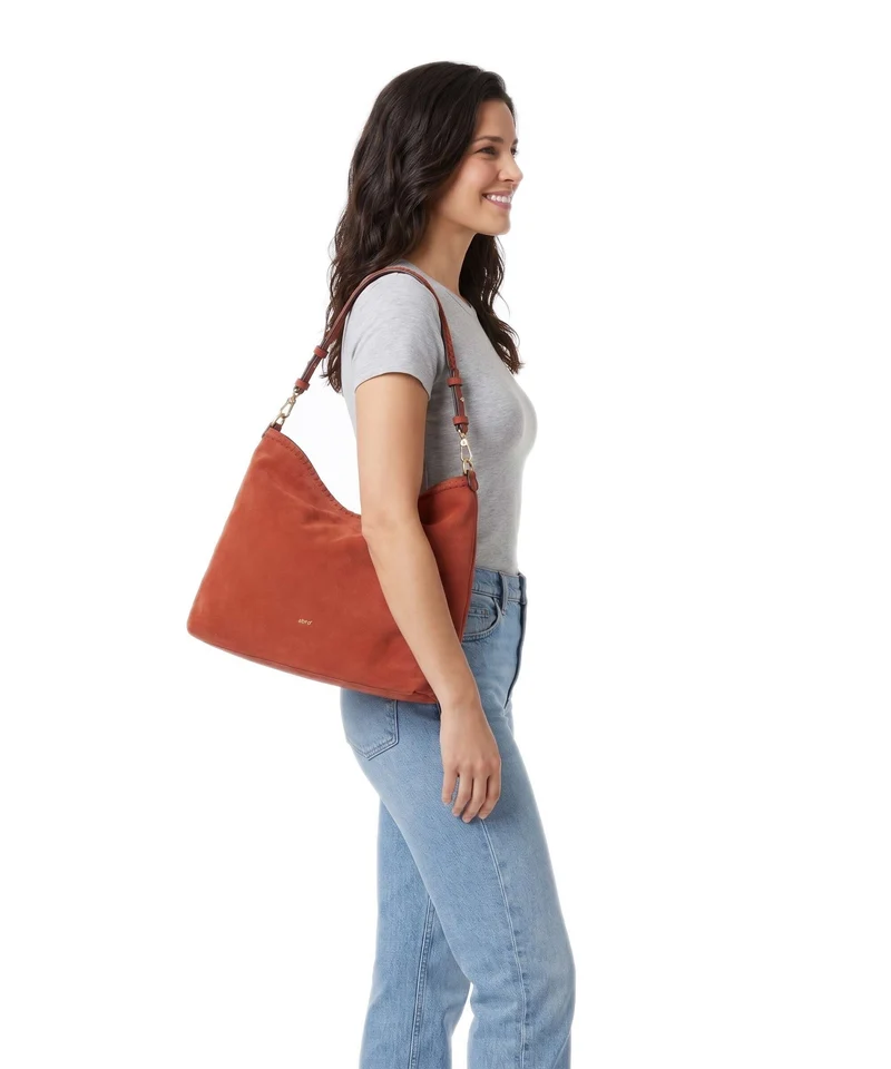 Abro Suede Signature Sac fourre-tout dark orange