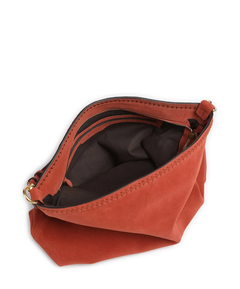 Abro Suede Signature Sac fourre-tout dark orange