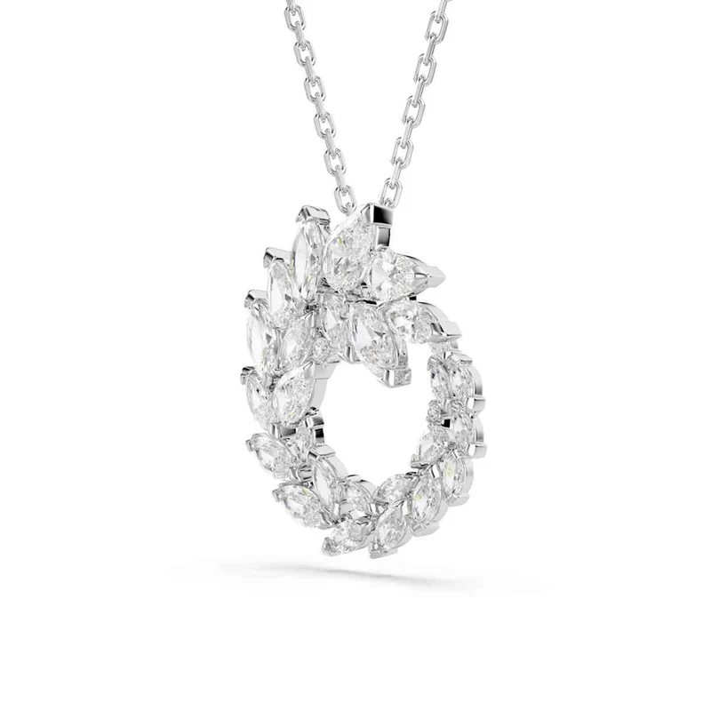 Swarovski Collier Mesmera Glam argenté avec pendentif rond 5759837