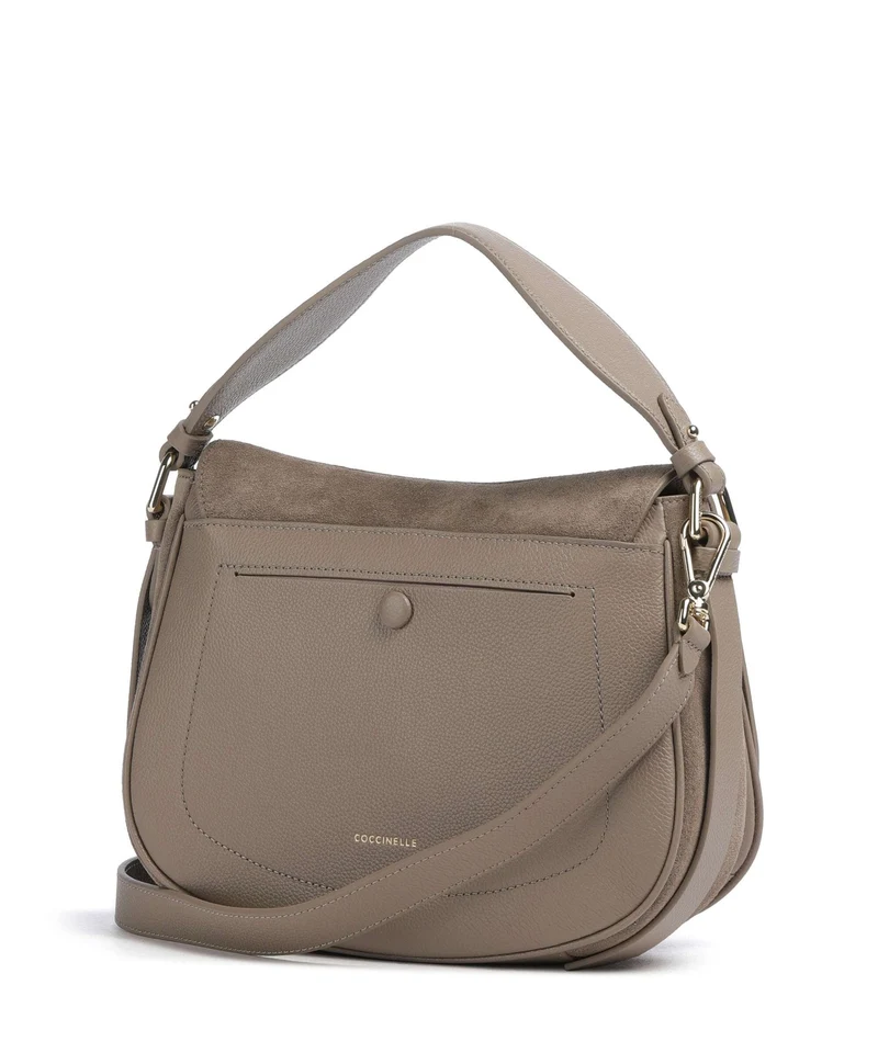 Coccinelle Mavery Suede Sac à main warm taupe