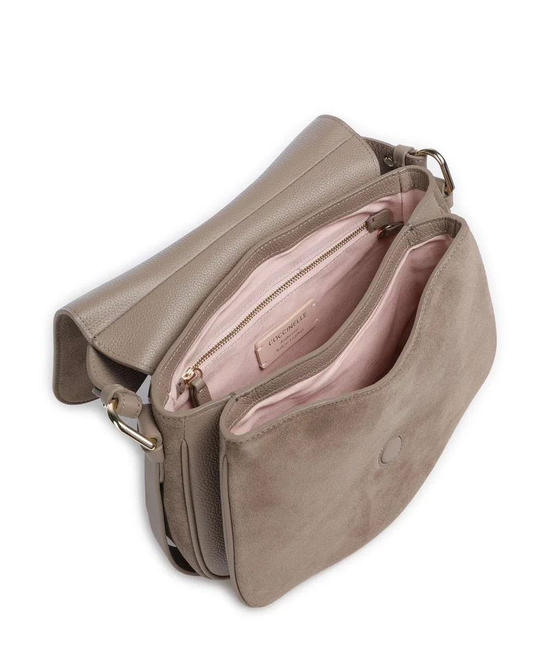 Coccinelle Mavery Suede Sac à main warm taupe