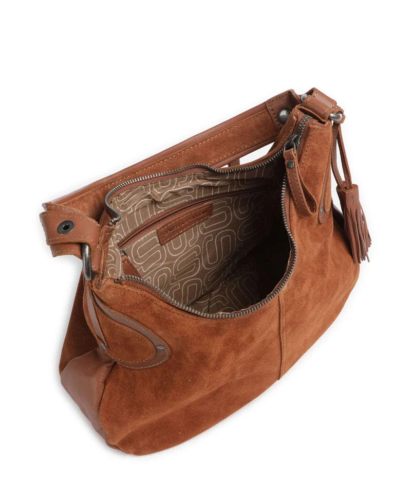 Spikes & Sparrow Suede Mix Anne-Lou Sac fourre-tout mocca