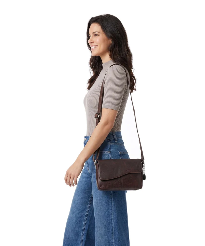 Spikes & Sparrow Bronco Robine Sac bandoulière dark brown