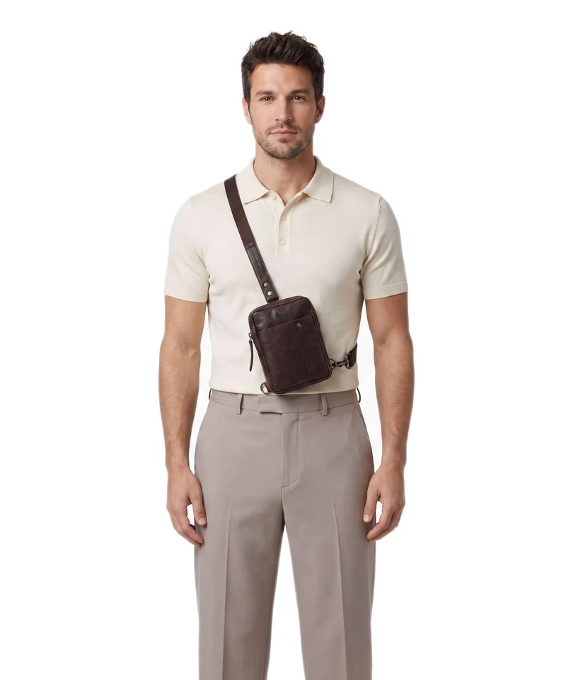 Spikes & Sparrow Bronco Miami Sac sling dark brown