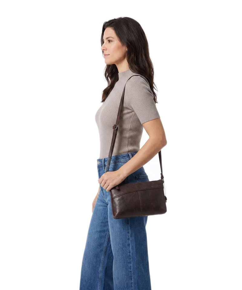 Spikes & Sparrow Bronco Merlin Sac bandoulière dark brown