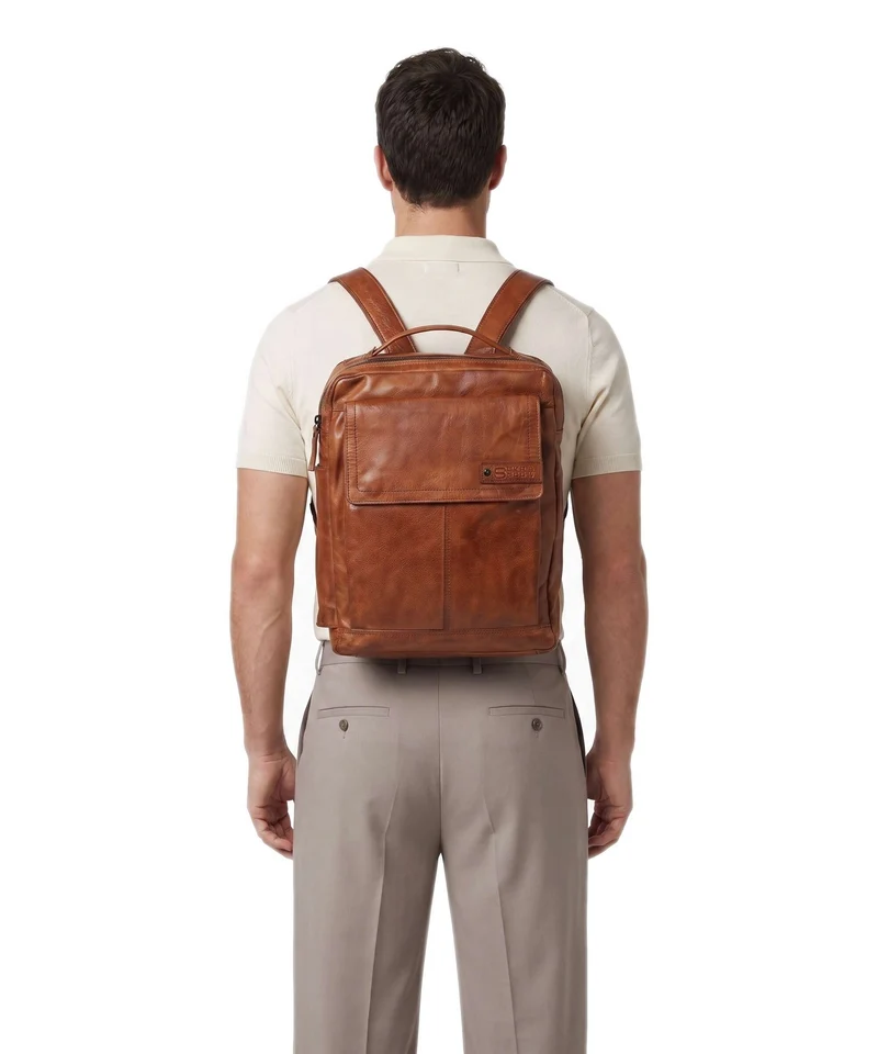 Spikes & Sparrow Apache Fred Sac à dos d'ordinateur brandy
