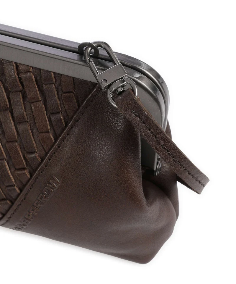 Spikes & Sparrow Woven Susy Sac bandoulière dark brown