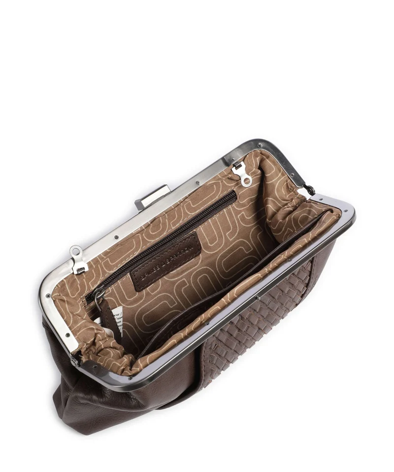 Spikes & Sparrow Woven Susy Sac bandoulière dark brown
