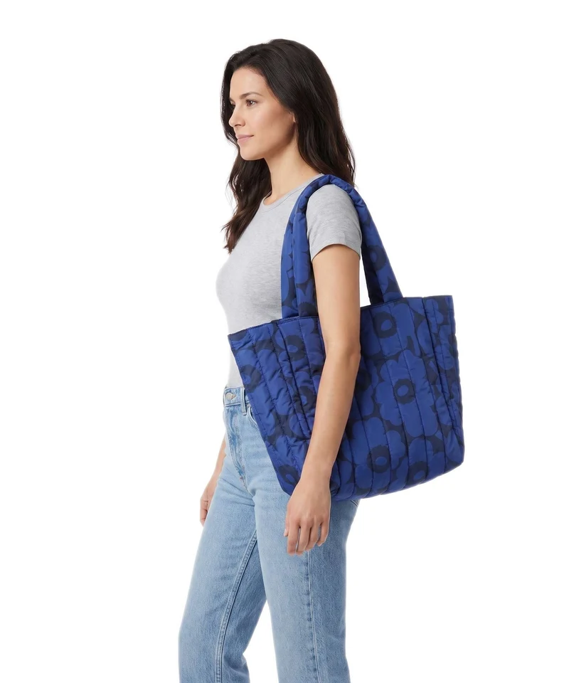 Marimekko Joy Unikko M Cabas blue/dark blue
