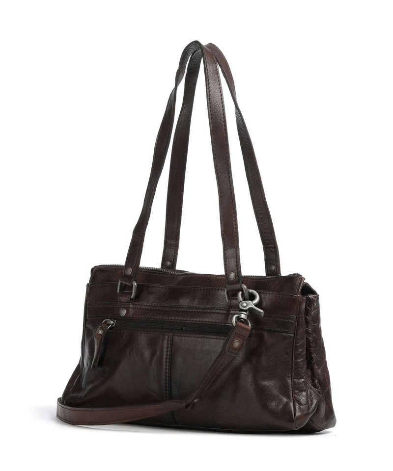 Spikes & Sparrow Apache Christabelle Sac porté épaule dark brown