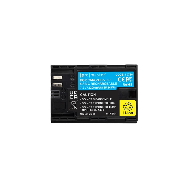 Pile LP-E6P avec port USB-C pour Canon