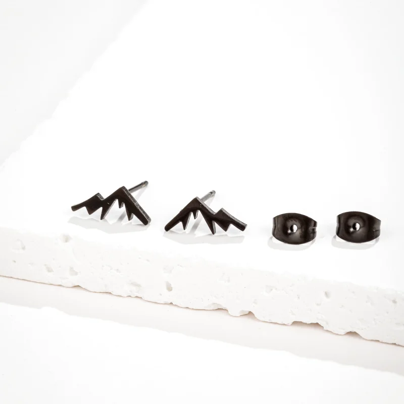 Paire De Boucle D'oreille Montagne