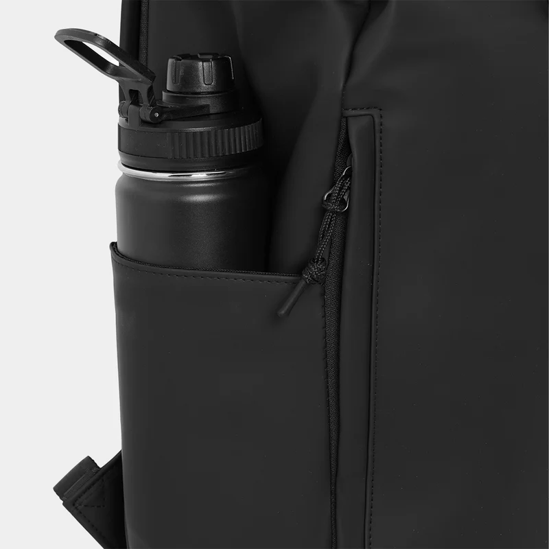 Black Roll Top Backpack