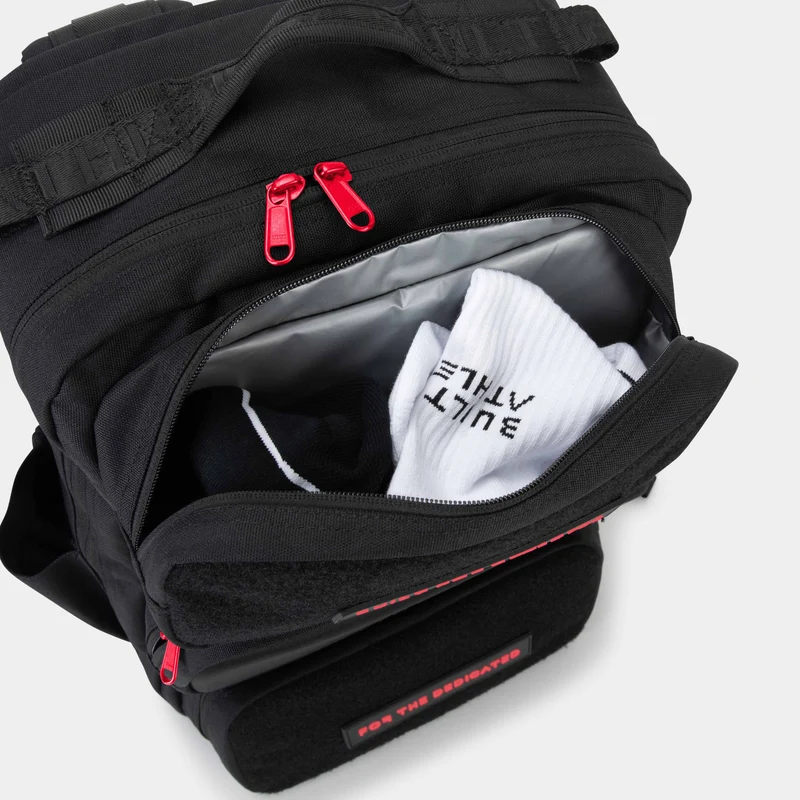 Black & Red Hybrid Backpack