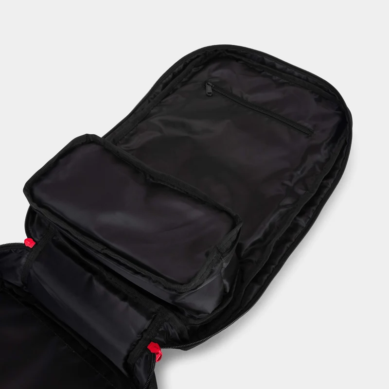 Black & Red Hybrid Backpack
