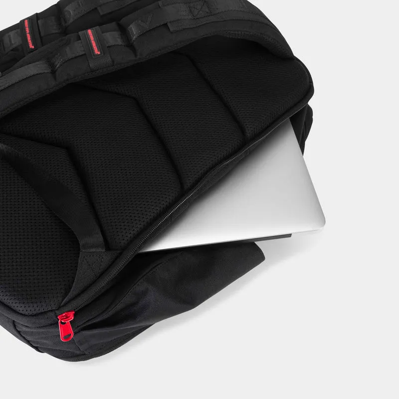 Black & Red Hybrid Backpack