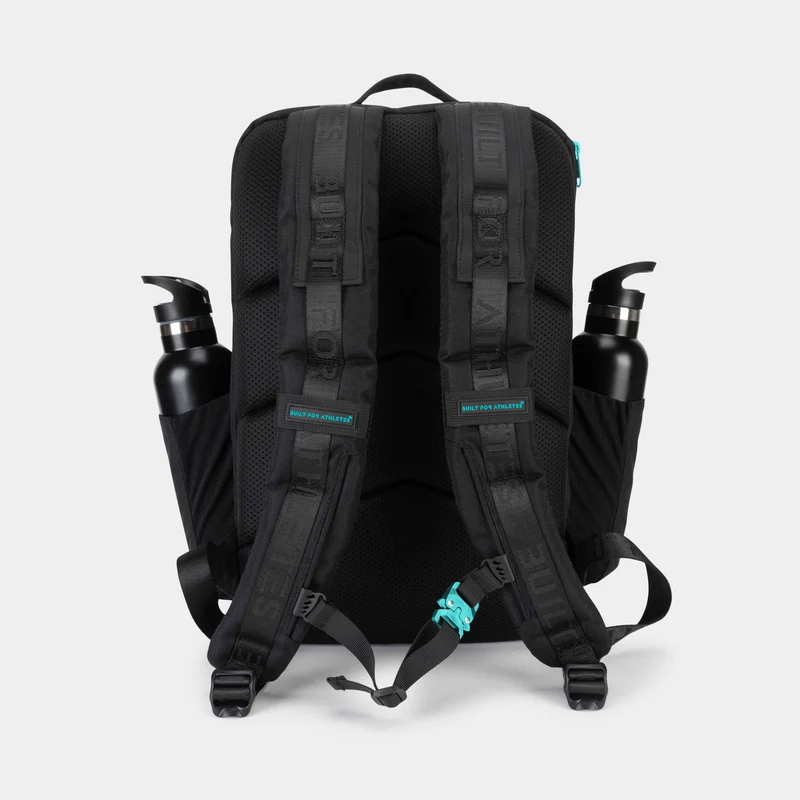 Black & Aqua Hybrid Backpack