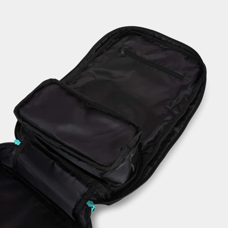 Black & Aqua Hybrid Backpack