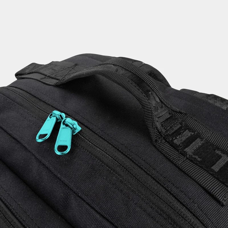 Black & Aqua Hybrid Backpack