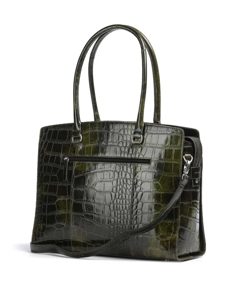 Burkely Cool Colbie Cabas olive patent
