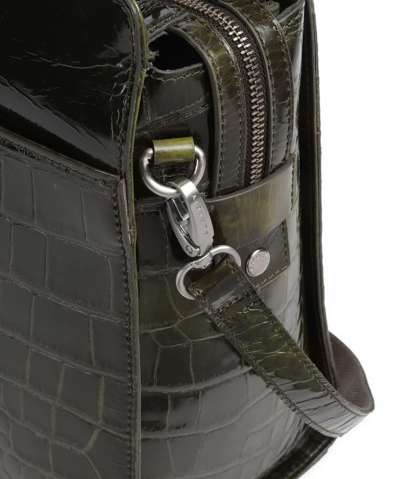 Burkely Cool Colbie Cabas olive patent