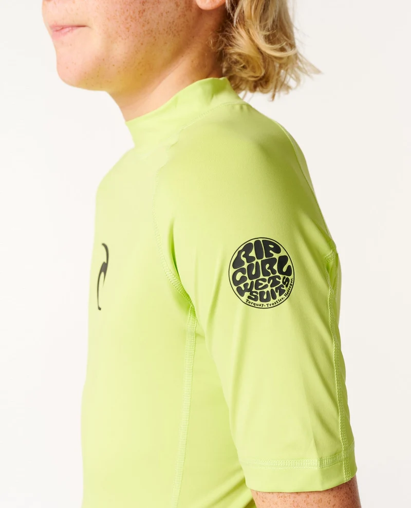 Waves UPF Short Sleeve Boy Rash vest