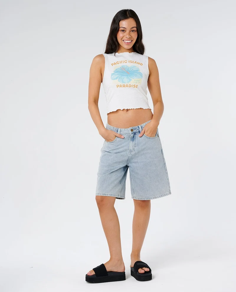 Topanga Canyon Shirred Tank