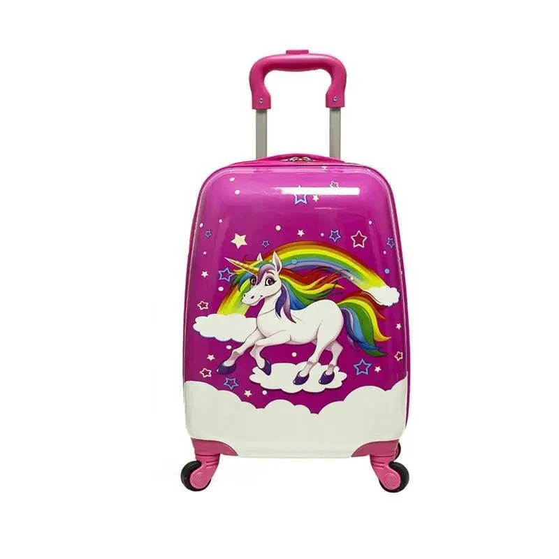 Valise Licorne Fille | Rigide à Roulettes Colorée