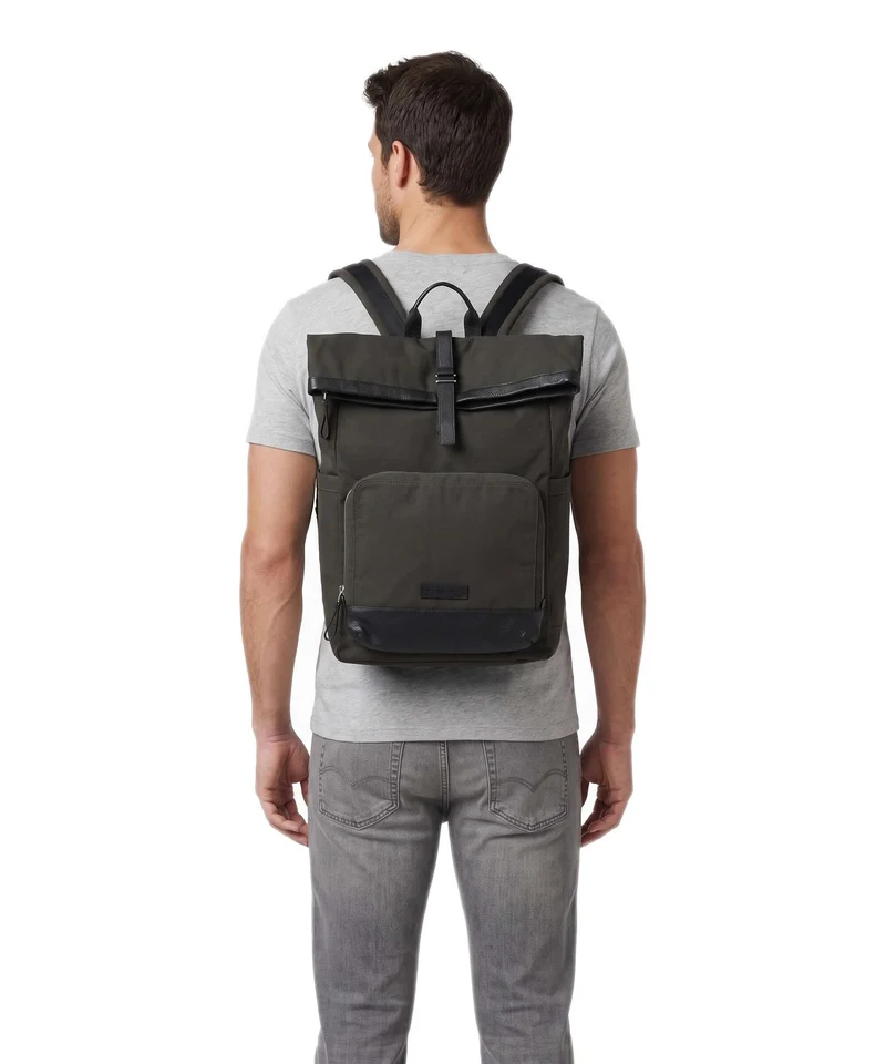 Marc O'Polo Mory M Sac à dos roll-top wooden earth