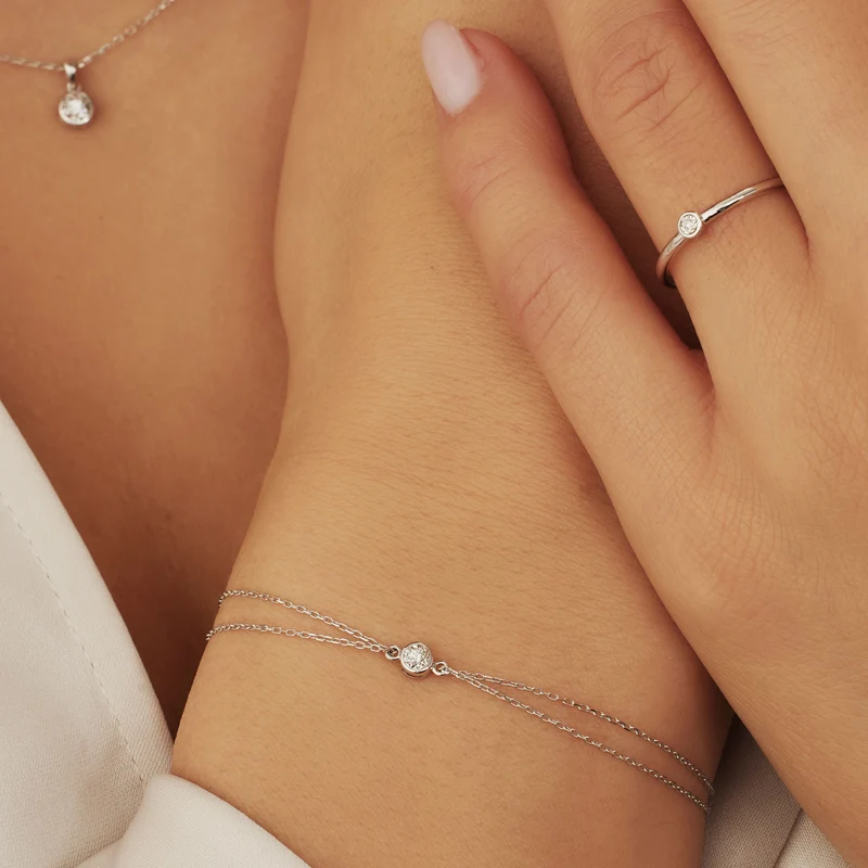 Isabel Bernard De la Paix Bracelet Or blanc 14 carats IBD320010