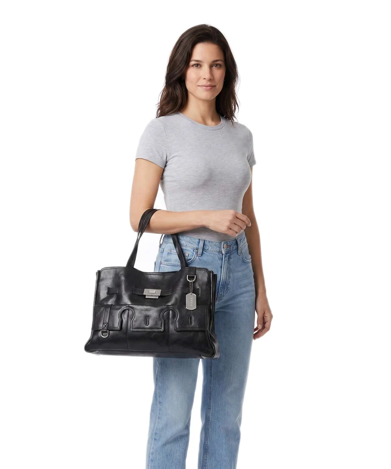 DKNY Bryar Large Sac à main black/silver