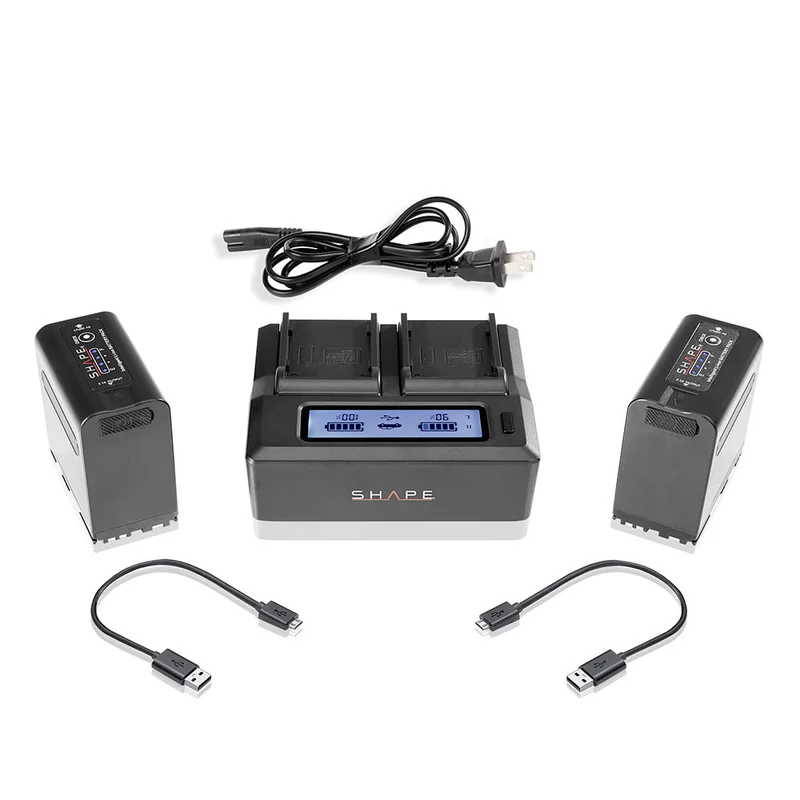 Chargeur double avec 2 piles BP-975 pour KOMODO/Canon
