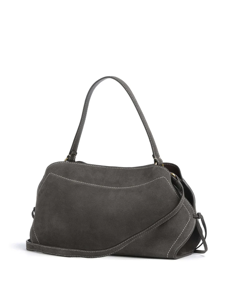 Abro Suede Necessity Small Sac porté épaule grey