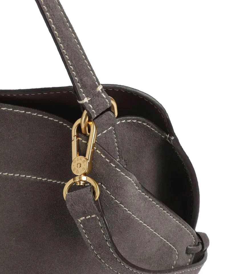 Abro Suede Necessity Small Sac porté épaule grey