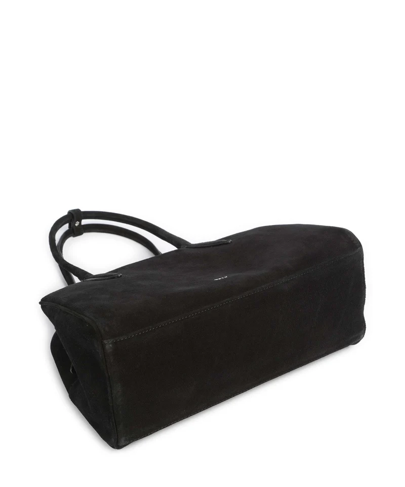 Abro Suede Amara Sac porté épaule black/nickel