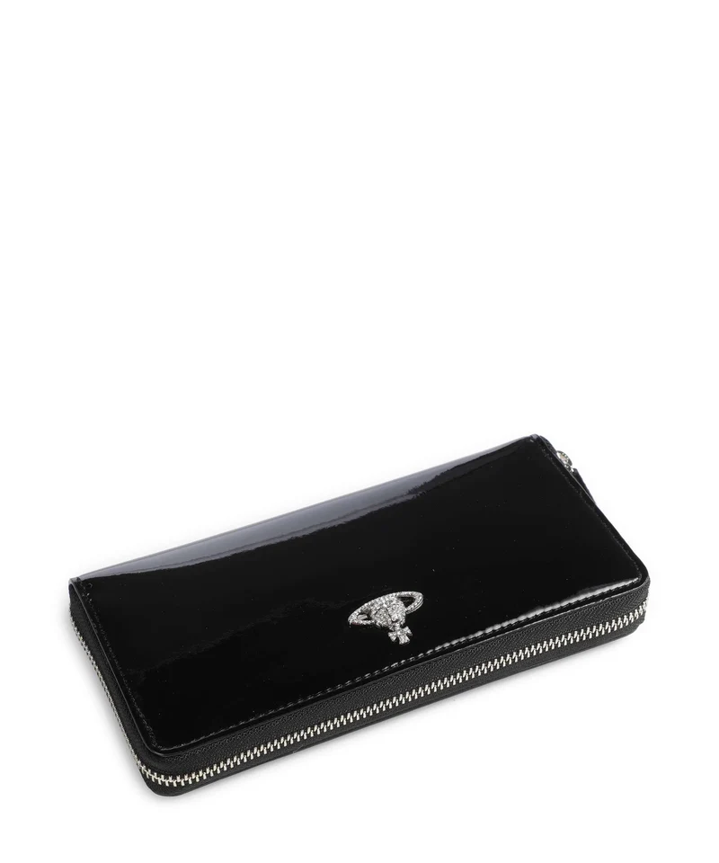 Vivienne Westwood Patent Portefeuille black/diamante orb