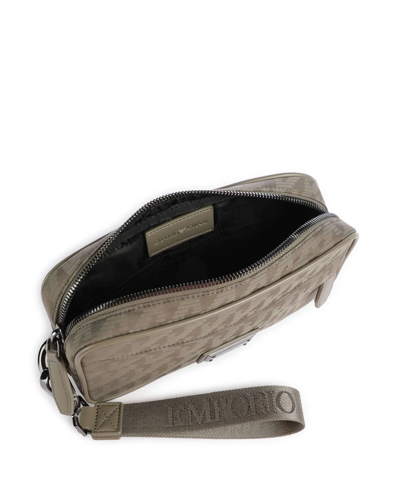 Emporio Armani Eagle All Over Trousse de toilette stone gray