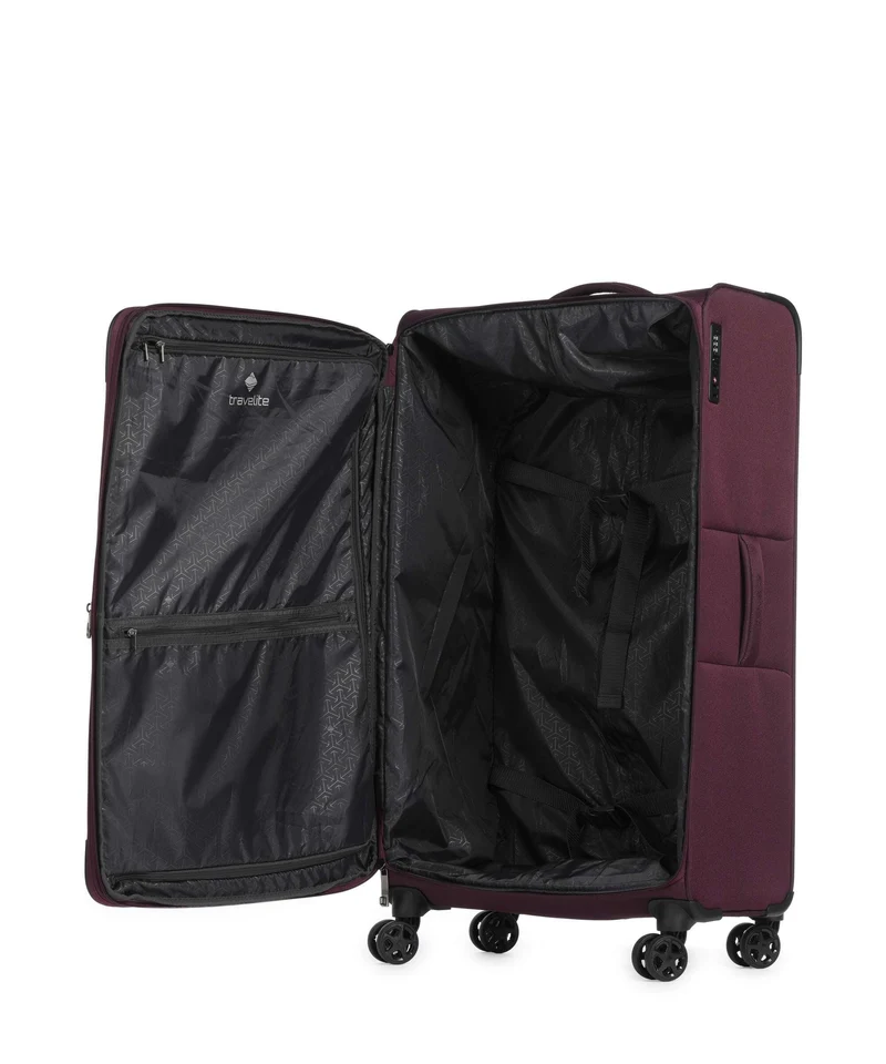 Travelite Cubis Valise 4 roues berry