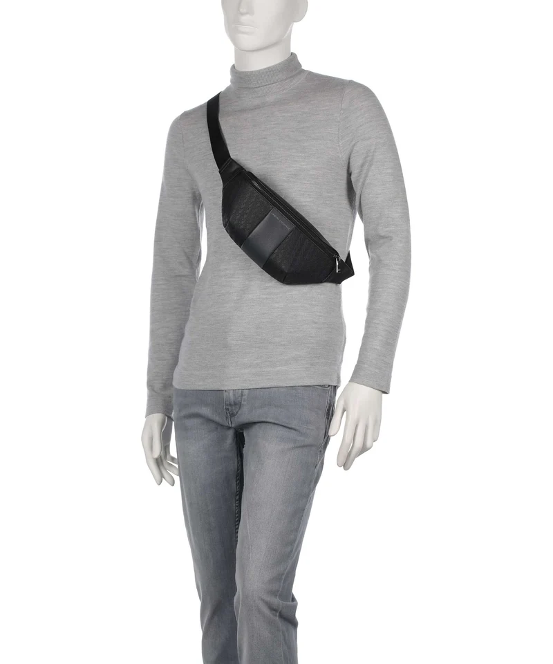 Armani Exchange William Sac banane black/forged iron
