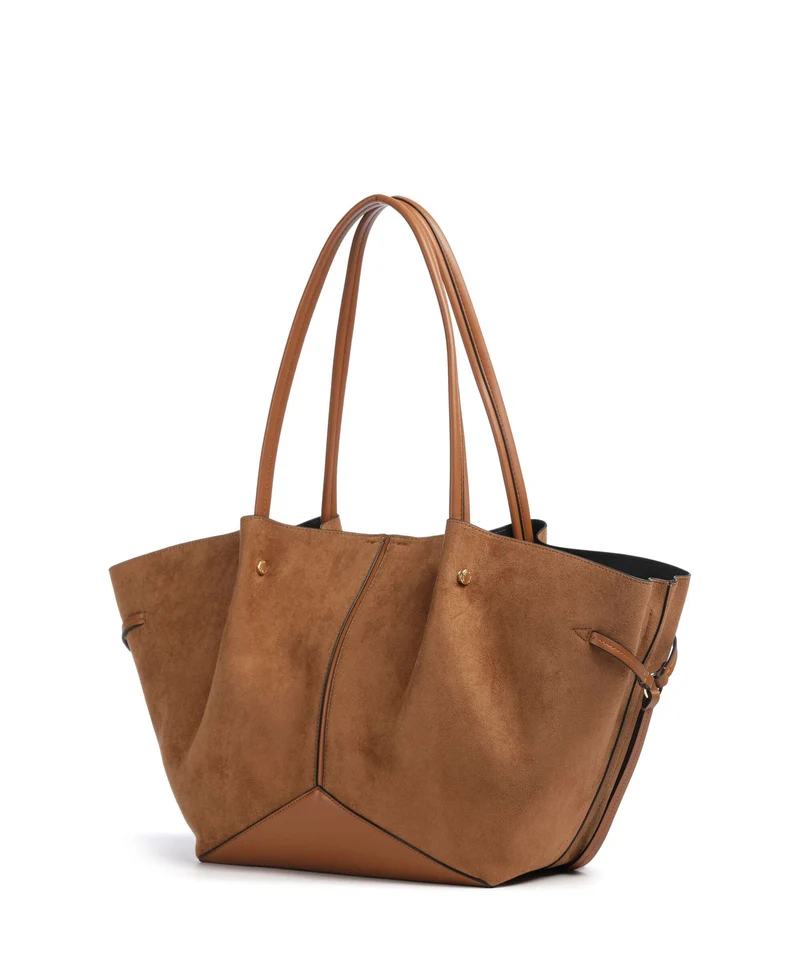 Karl Lagerfeld K/Pierced Medium Cabas dark tan