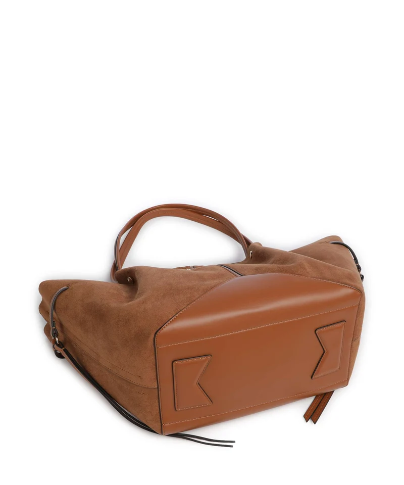 Karl Lagerfeld K/Pierced Medium Cabas dark tan