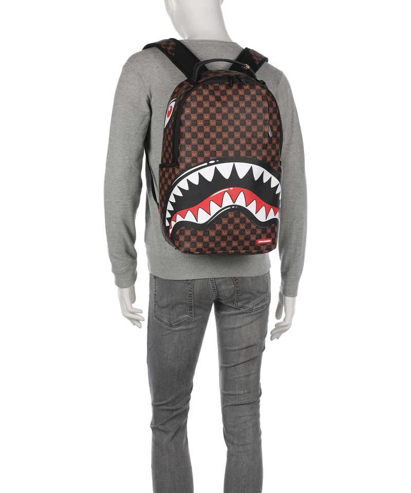 Sprayground Sharks In Paris Wtf Bubble Brown Check Sac à dos multicolour