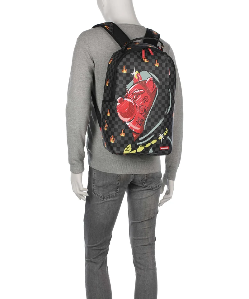 Sprayground Diablo Sketchy Hoodie Sac à dos multicolour