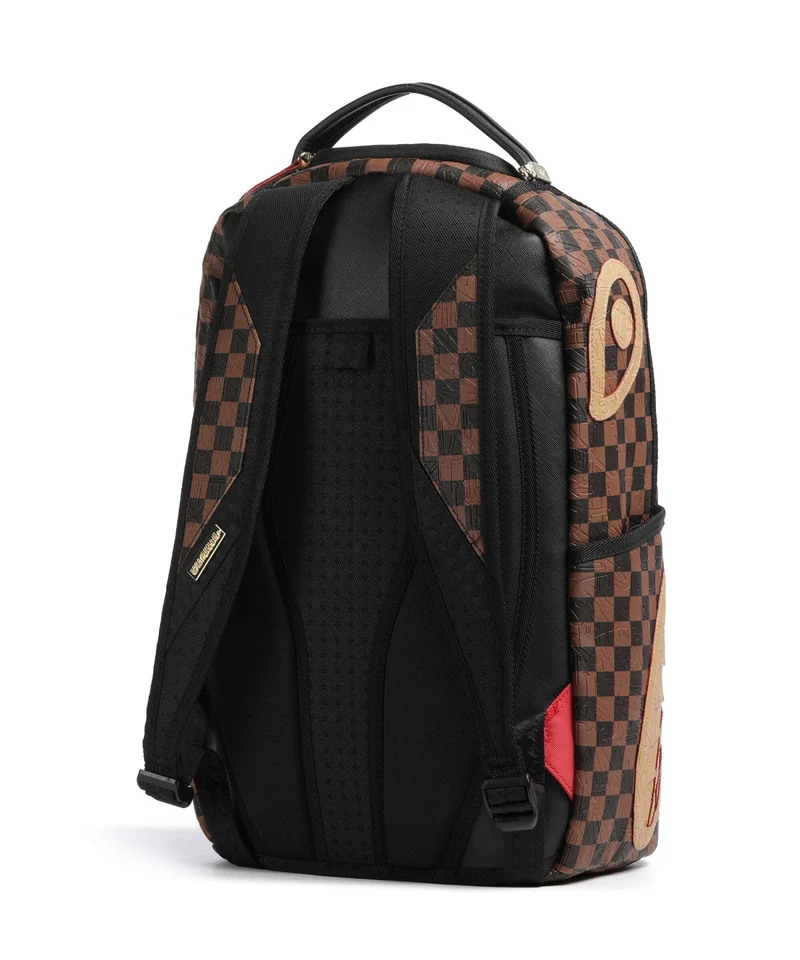 Sprayground Embossed Check Brown Sac à dos multicolour