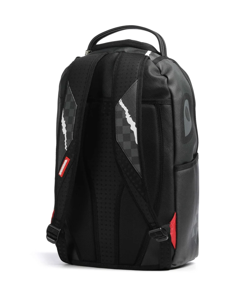 Sprayground Center Rip Revealing Gray Check Sac à dos black