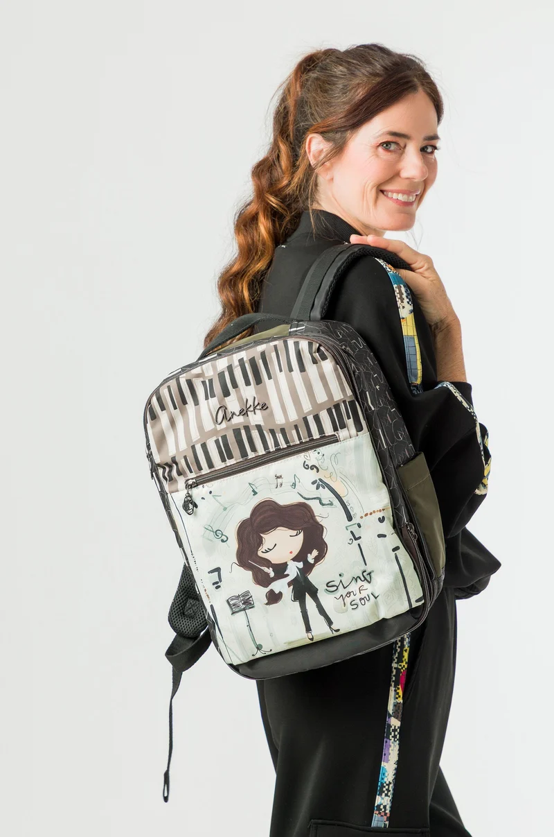 Sac à dos de voyage imprimé Orchestra
