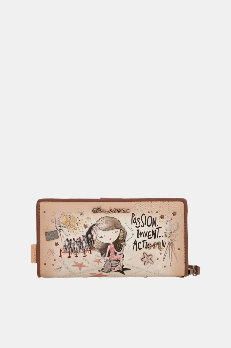 Portefeuille RFID grand format Hollywood