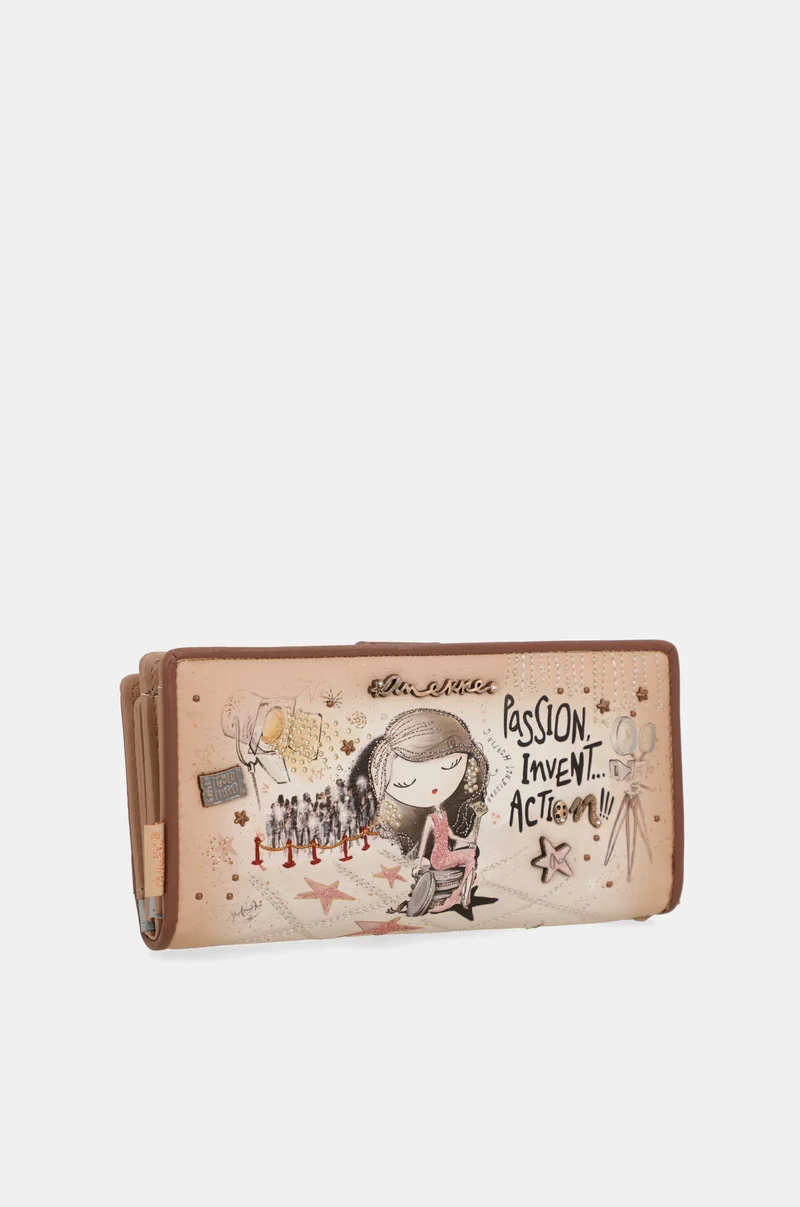Portefeuille RFID grand format Hollywood