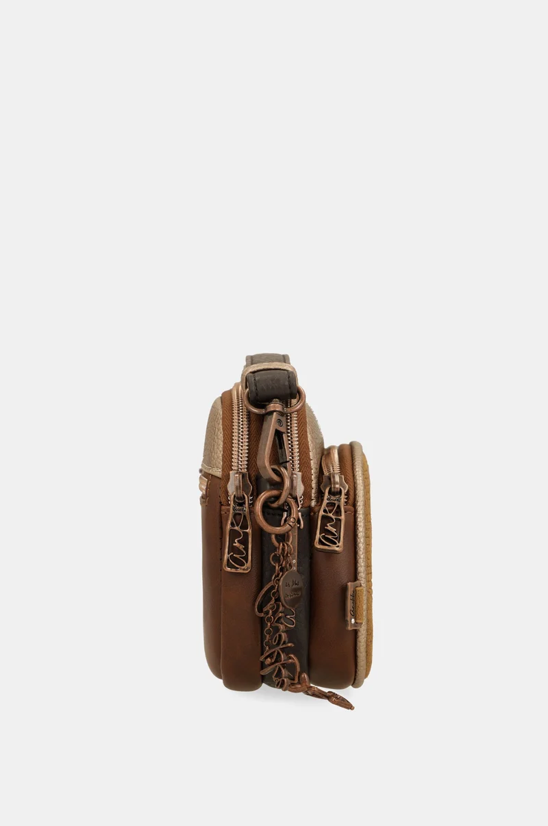 Petit sac à bandoulière Camel